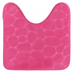 Toilettenvorleger fuchsia Mikrofaser 50 x 50 cm