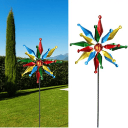 Wind wheel, double, colorful, approx. 168cmH