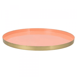 Tablett Marrakech Pfirsich Gold 40 cm