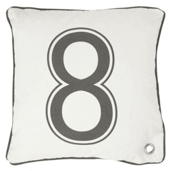 Dutch Decor Kissenbezug Ruder grau 45 x 45 cm