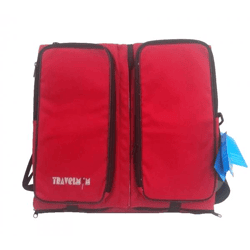 Travelmom Wickeltasche Wiege Reisetasche 5 Ablagefächer Peva Babytasche rot