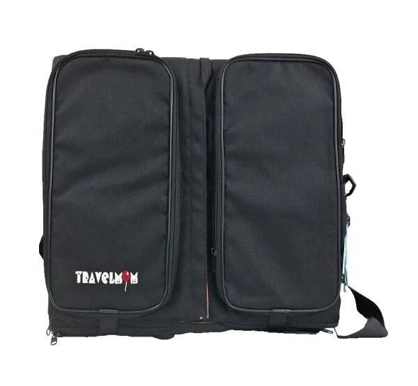 Travelmom Wickeltasche Wiege Reisetasche 5 Ablagefächer Peva Babytasche schwarz
