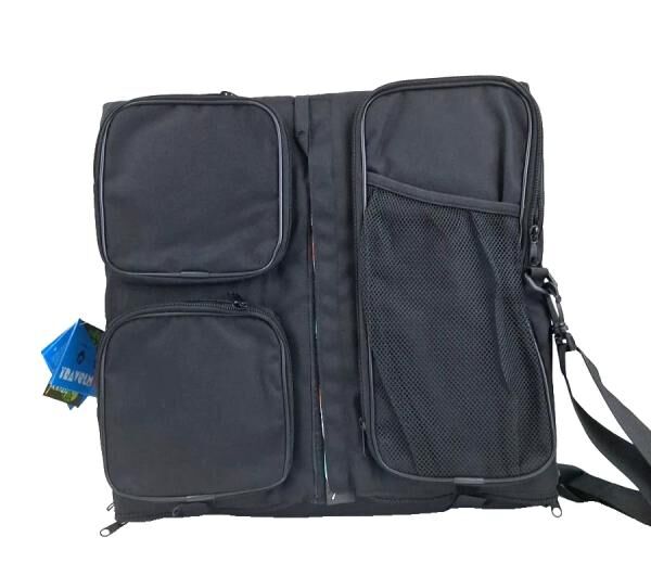 Travelmom Wickeltasche Wiege Reisetasche 5 Ablagefächer Peva Babytasche schwarz