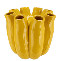 Vase Luna tube yellow 24 cm