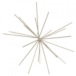 Housevitamin ornament Firework metaal beige 25 cm