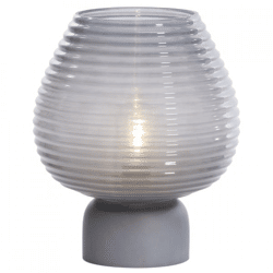 Light & Living Tischleuchte Alenna LED auf Batterie grau 27 cm