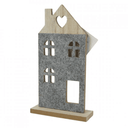 Decoratie huisje 21 cm
