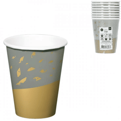 Folat drinkbekers wegwerp Golden Dawn 250 ml 8 stuks