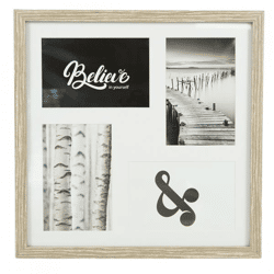 Fotorahmen 4 Fotos mit Passepartout braun 10 x 15 cm