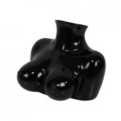 Housevitamin Vase Brüste schwarz 15 cm