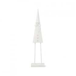 J-Line Santa Claus on base white 85 cm