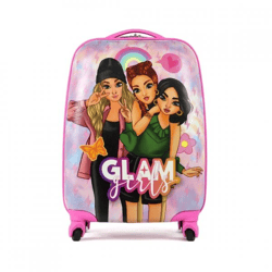 Koffer Glam Girls auf Rädern rosa 48 cm