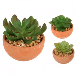 Kunstplant in pot 9 cm 3 assorti