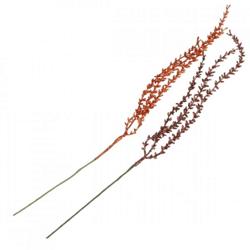 Kunsttak Shine Succulent koper/bronskleurig 46 cm set van 12