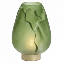 Light & Living table lamp Ginny LED on battery green gold 27 cm