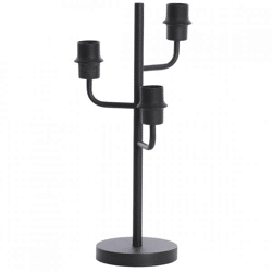 Licht- und Wohntischleuchte Edisa EU-Stecker schwarz 51 cm