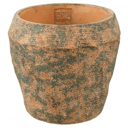 PTMD bloempot Lourdes geel/groen 19 cm