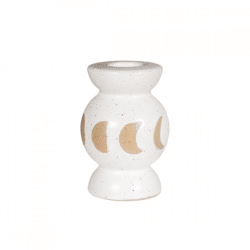 Sass & Belle Kerzenhalter Moon Phases weiß 8 cm