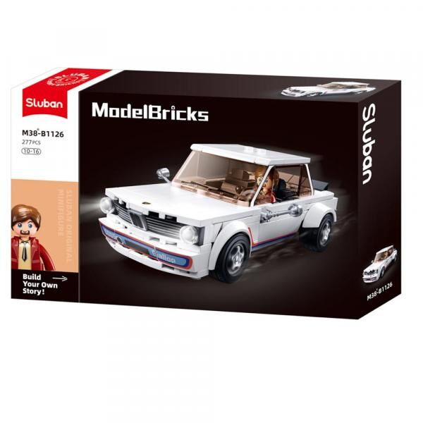 Sluban M38-B1126 - Model Bricks - Auto klassisch wei&szlig;