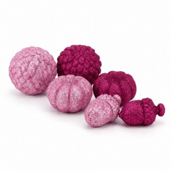 Statue Jingle Herbst fuchsia/rosa 7 cm 6 Stück sortiert