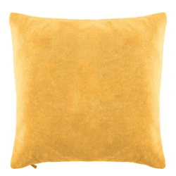 Tiseco cushion Cotton Velvet yellow 45 x 45 cm