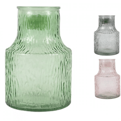 Vaas glas 20 cm 3 assorti