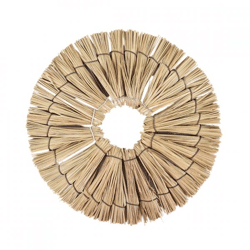 Wanddekoration Boho Schilf natur 22 cm