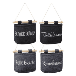 Felt storage bag for hanging 4/s 
