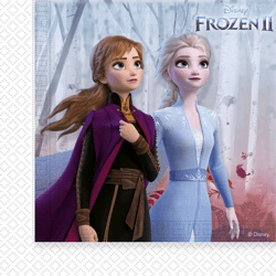 Disney Frozen 2 / Die Eiskönigin 2 - Servietten 33x33cm, 20Stk.