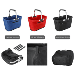 Shopping basket plain 3/s