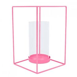 Hausvitamin Laterne rosa 25 cm