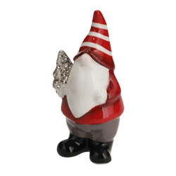 Ceramic gnome Santa, S, approx.11cmH