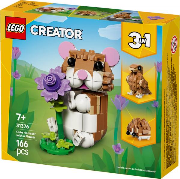 LEGO® Creator - Cute hamster with flower (166 pieces)