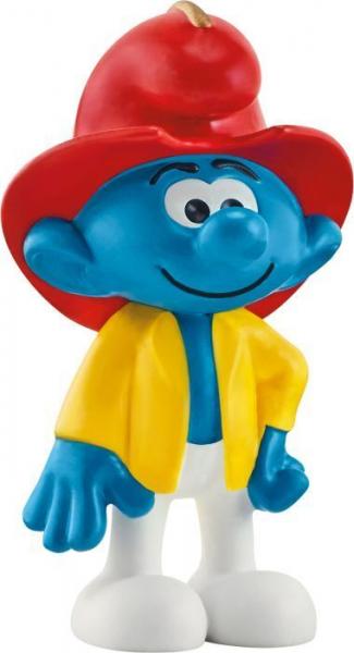 Schleich 20833 - Spielfigur, Schlumpf Feuerwehr