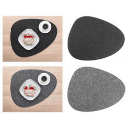 Placemat felt Stone 2/s approx. 36.5cm x 44.5cm 