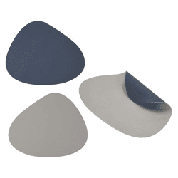 Tischset PVC Stone Blau / Grau 