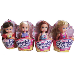 Zuru - Sparkle Girlz - Princess - Mini play yarn, 4 assorted