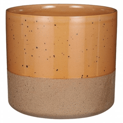Glimmer Blumentopf Lago braun 20,5 cm