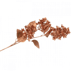 Künstliche Blume Hortensie kupferfarbig 87 cm