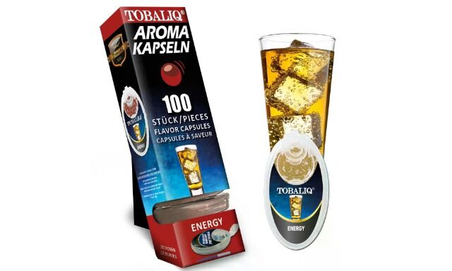 Tobaliq  Aromakapsel 100 Kugeln a12 Dosen pro Display 18 Geschmackrichtungen