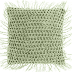 Unique Living cushion Tufo nile green 45 x45 cm