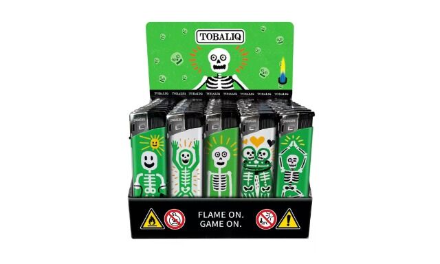 Funny Bones Motiv-Feuerzeug,50er Display