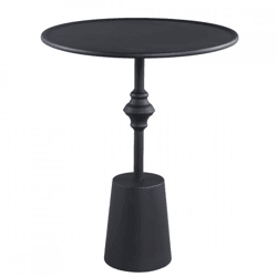 PTMD side table Dinja metal black 60 cm