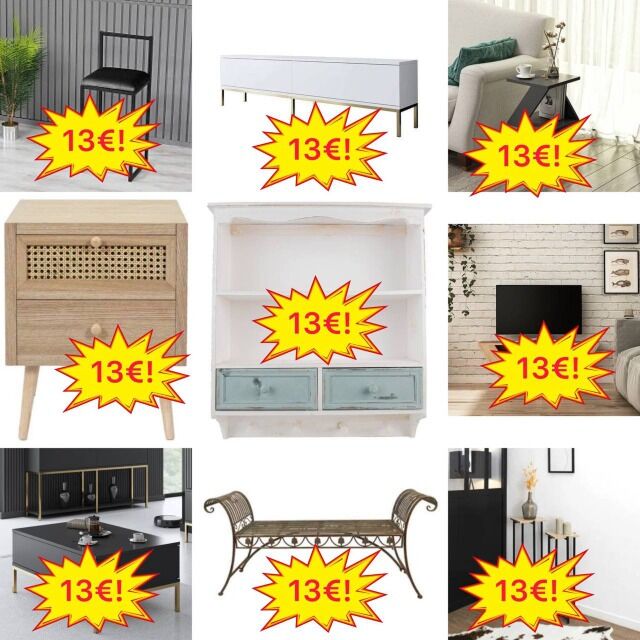 13 €/Stk. Markenmöbel Mix Kategorie A/B/C, Kundenretouren, 15 Einheiten pro Palette, Stühle, Schränke, Tische, Regale, Matratzen