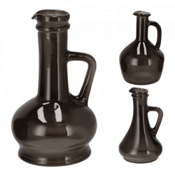 Vase Bottle black 15 cm 3 assorted