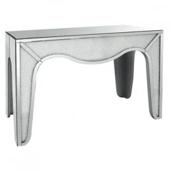 Len-Fra side table James mirror glass silver 110.5 cm