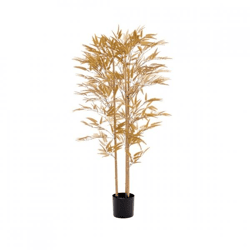 Light & Living artificial plant Bamboo metallic light gold in pot 150 cm
