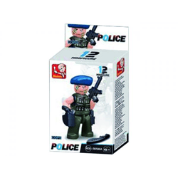 Sluban - Army - Cops & Robbers Mini Figures Display