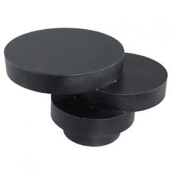 PTMD Beistelltisch Essy schwarz 68 cm
