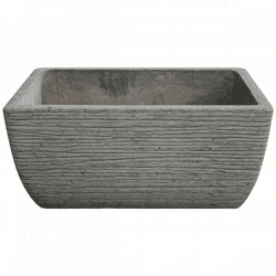 Flower pot Brute cement gray 37 cm
